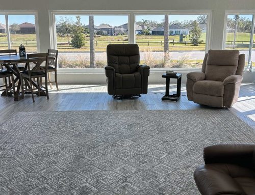 Family room addition with view