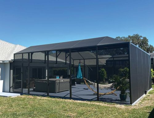 Birdcage with hot tub and hammock