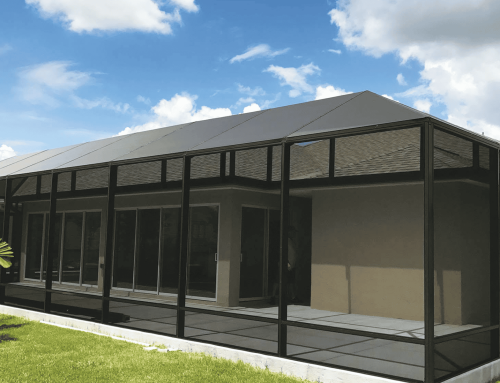 Patio addition with screened walls
